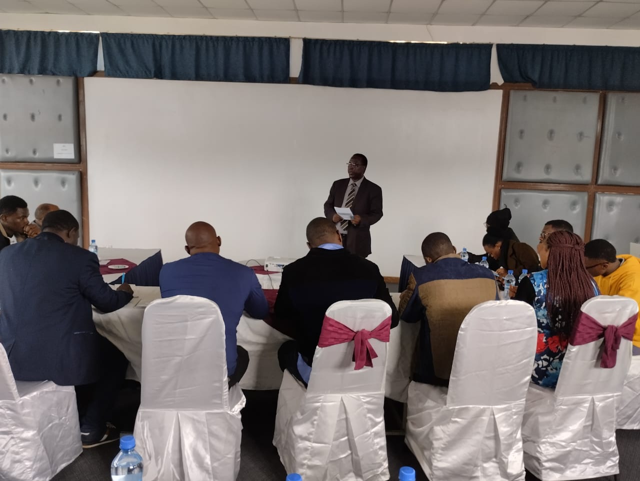 Prof. Kiriamiti addressing the workshop participants